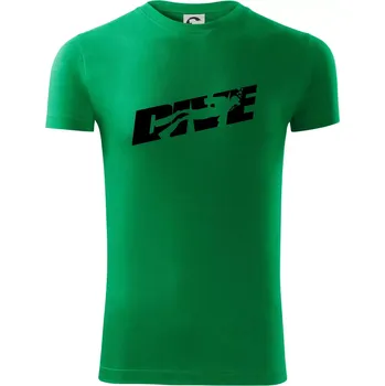 Pánské tričko Dive potápěč - Viper FIT - Pánské zůžené tričko - S ( Středně zelená )