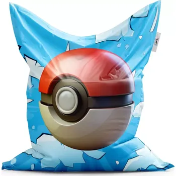 Sedací pytel Sablio Sedací vak Pokemon ball Obloha - 150x100 cm
