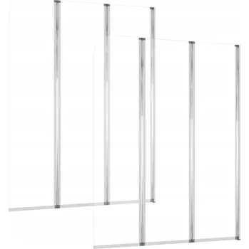 Obraz Paraván z tvrzeného skla a hliníku, 104 x 130 cm, skládací