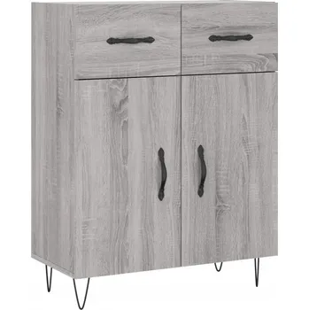 Komoda Stojací vitrína G09V, odstíny šedé, 9 x 9 x 9 cm