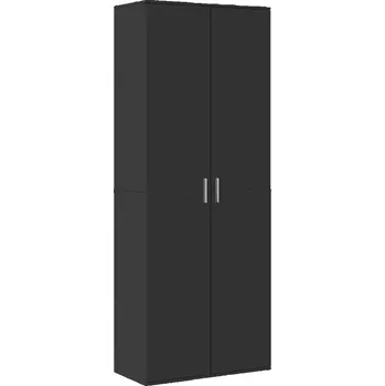 Šatní skříň Vysoká Skříň Elegantní Černá 70 x 35 x 180 cm