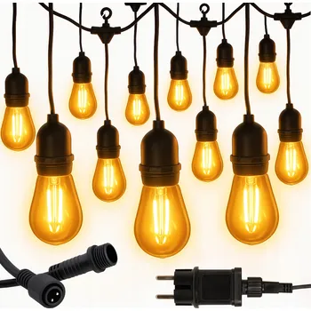 Venkovní osvětlení Světelný řetěz Blow 900 cm do sítě, bílý