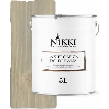 Lak na dřevo Lazurovací lak NIKKI 5 l šedá polomatná