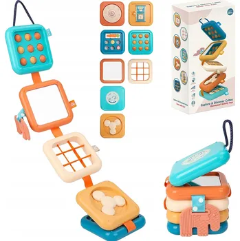 Hračka pro nejmenší HRAČKA EDUKAČNÍ SENZORICKÁ HRA UČENÍ MANUÁLNÍ KOORDINACE MONTESSORI BARVY