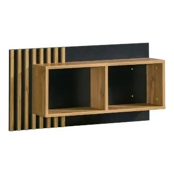 police Systém "LAMELO" LA11 (Závěsná police) - Barva: černá