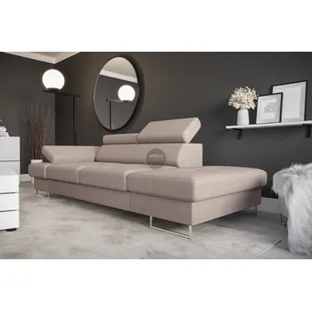 Pohovka Nábytek PEGAS s.r.o. Pohovka GALAXY II lenoška 235 cm - béžová, pravá strana