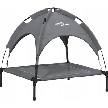 Pelíšek pro psa Pelíšek pro psa s baldachýnem, antracitový, 71x64x70 cm, tkanina Oxford