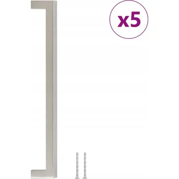 Obraz Úchytky na skříňky nerezová ocel kartáčovaná 236x12x35mm stříbrná