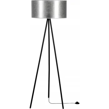 Stojací lampa SPOT Light Stojací lampa 1xE27 Max.40W Černá se stříbrným stínidlem