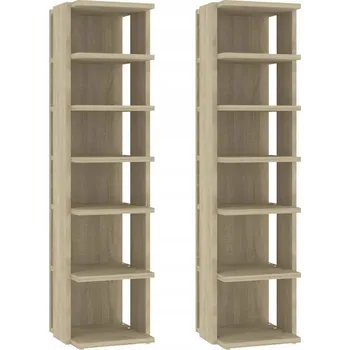 Botník Botník se 6 policemi, dub sonoma, 27,5 x 27 x 102 cm