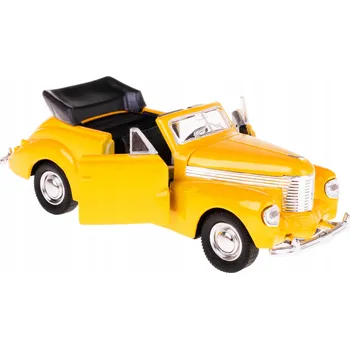 autíčko OPEL KAPITAN 1938 MODEL KOVOVÝ WELLY 1:34/39 ŽLUTÝ