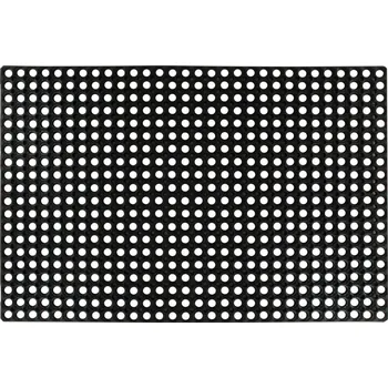 Rohožka Protiskluzová gumová rohož 80 x 120 cm, černá, 16 mm