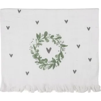 Utěrka Ručník na ruce se srdíčky Clayre & Eef