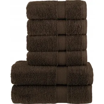 Ručník Sada ručníků SOLUND hnědá 100% Bavlna 50x100 cm, 70x140 cm