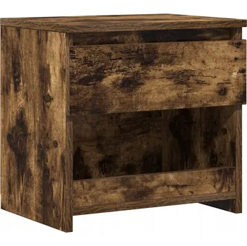 Noční stolek Elegantní noční stolek s zásuvkou, kouřový dub, 40x30x39 cm