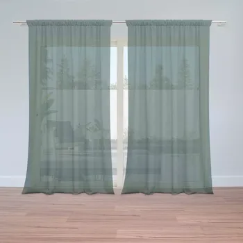 Záclona Sablio Záclony Lesní zelená 2: 2ks 150x250cm