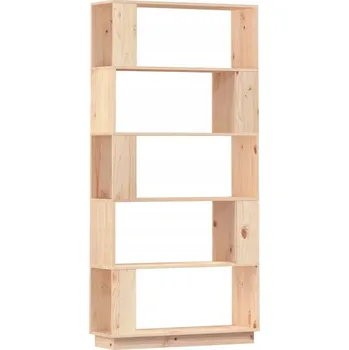 Knihovna Knihovna z masivního borovicového dřeva, 80 x 30 x 163,5 cm