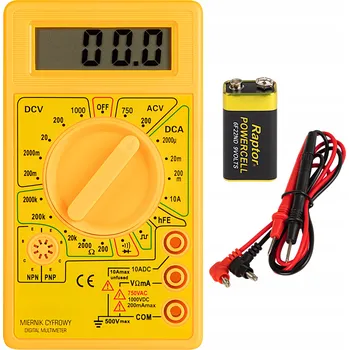 Multimetr MULTIMETR DIGITÁLNÍ MĚŘIČ NAPĚTÍ PROUDU TESTER LCD UNIVERZÁLNÍ RUČNÍ