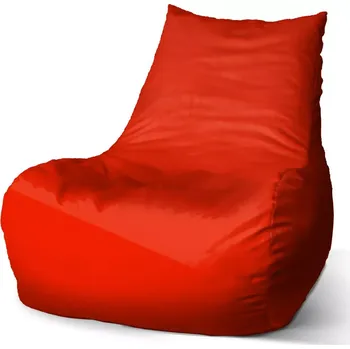 Sedací pytel Sablio Voděodolný sedací vak Bean Červenooranžová: 100 x 90 x 45 cm