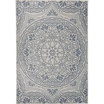 Koberec Koberec z polypropylenu, modrý, 160 x 230 cm, odolný vůči UV záření a povětrnostním vlivům