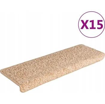 Nášlap na schod Zlaté nášlapy na schody protiskluzové 65x21x4 cm Jehličková textilie