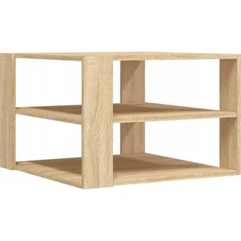 Konferenční stolek Konferenční stolek se 3 policemi, dub sonoma, 59,5x59,5x40 cm