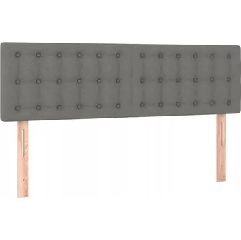 Klasická čela postele, nastavitelná výška, světle šedá, 144x5x78