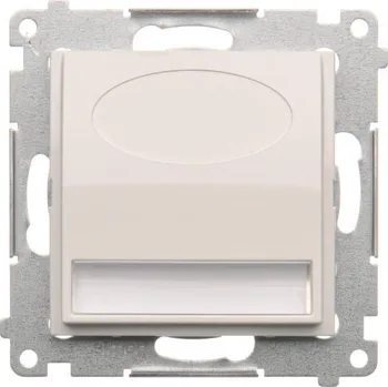 vypínač LED osvětlení, 230&nbsp;V / 0,9&nbsp;W, barva světla neutrální bílá, Simon 54 DOSB.01/11, bílá