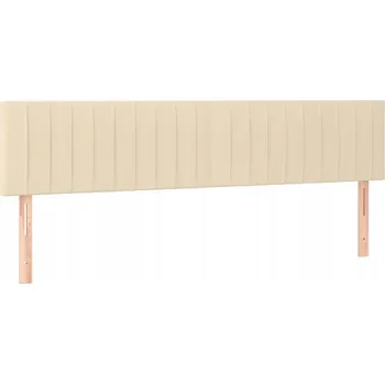 Čelo postele, nastavitelná výška, krémová, 200x5x78/88 cm