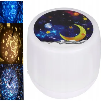 Projektor NOČNÍ LAMPA S PROJEKTOR NOČNÍ OBLOHY DĚTSKÝ PROJEKTOR LED MULTIFUNKČNÍ