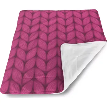 deka Sablio Deka pro miminko Pletení ve fuchsiové barvě - 80x100 cm