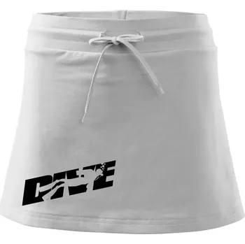 Dámská sukně Dive potápěč - Sportovní sukně - two in one - XL ( Bílá )