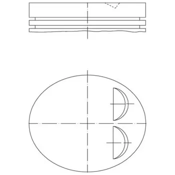 Píst motoru Píst MAHLE 039 PI 00122 001