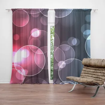 Závěs Sablio Závěs Bublinová abstrakce: 2ks 140x250cm