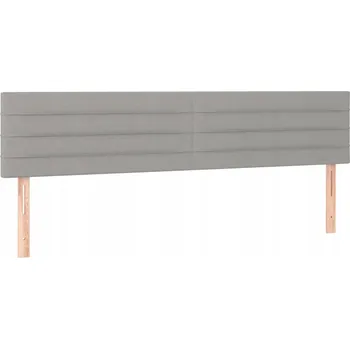 Nastavitelné čelo postele, tmavě šedá látka 160x5x78/88 cm