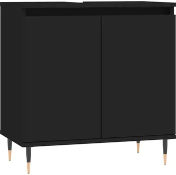 Koupelnový nábytek Koupelnová skříňka z dřevotřísky, černá, 58x33x60 cm