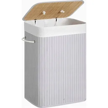 Koš na prádlo Volně stojící koš na prádlo Songmics 72 l šedý