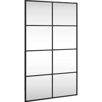 Zrcadlo Zrcadlo nástěnné s rámem z černého železa 50 x 80 cm