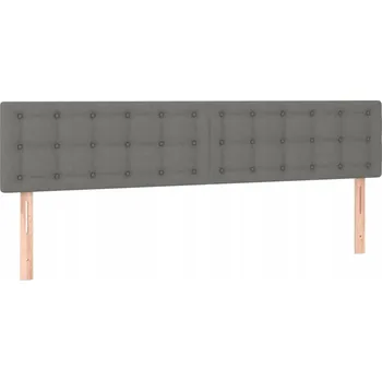 Čelo postele nastavitelné, světle šedé, 200x5x78/88 cm, látka