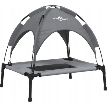 Pelíšek pro psa Zvýšené Pelíšek pro Psa s Odnímatelnou Stříškou, Antracitové, 62x4