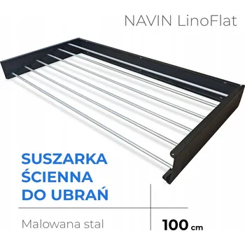Sušák na prádlo Nástěnná Sušák prádla NAVIN LinoFlat 100, černá