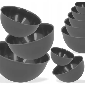 SADA KUCHYŇSKÝCH PLASTOVÝCH MISEK MISKY MISKA KULATÁ MÍSA 5ks