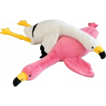 plyšák PLYŠÁK PLAMEŇÁK 100 CM - RŮŽOVÝ NEBO BÍLÝ, MĚKKÝ PLYŠOVÝ MAZLÍČEK PŘÍTULNÍČEK