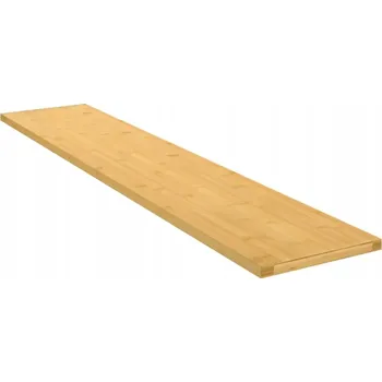 police Nástěnná police z bambusu 100x20x1,5 cm, rustikální styl