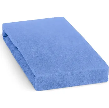 Prostěradlo Froté prostěradlo 90x200cm, nebesky modré
