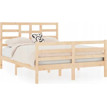 Postel Dřevěný rám postele 195,5 x 126 x 104 cm, borovice, pro matraci 120 x 190 cm