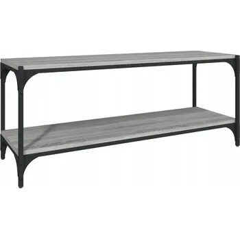 Televizní stolek TV stolek, industriální styl, šedý dub sonoma, 100x33x41 cm