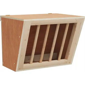 krmítko na seno Stojan na seno pro králíky 25x18,5x20,5 cm, jedlové dřevo