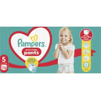 Plenkové kalhoty Plenkové Kalhotky Pampers Pants velikost 5 12-17 kg 56 ks