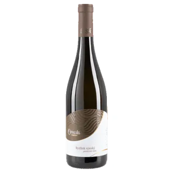 Víno Ryzlink rýnský 2024, pozdní sběr, Vinařství Omasta, suché